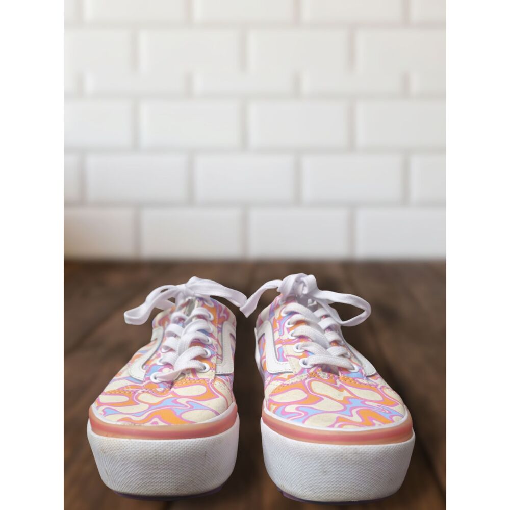 Vans Old Skool "Psychedelic Swirl" Canvas Skate Sneakers - Size 6